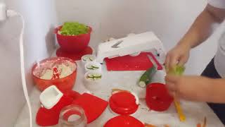 Montando Sanduiche no Modela Express Tupperware