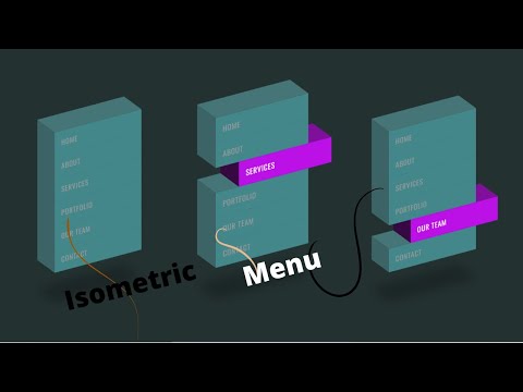 CSS Isometric Menu