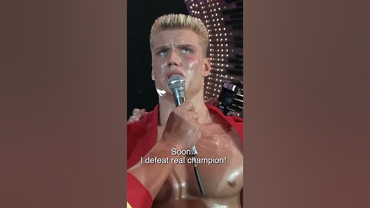 "If he dies, he dies" DOLPH LUNDGREN - Ivan Drago vs Apollo Creed in ROCKY IV