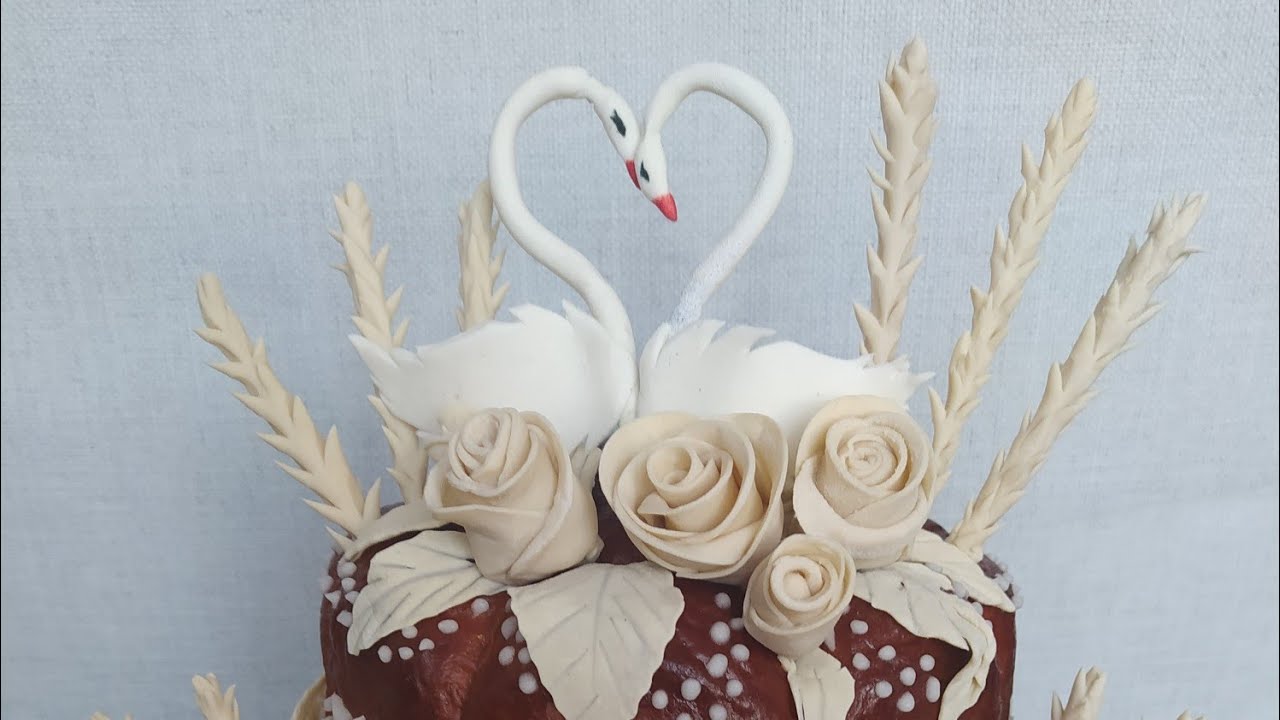 Украшение свадебного КАРАВАЯ, легко и КРАСИВО