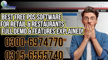 🔥 Best Free POS Software for Retail & Restaurants | Full Demo & Features Explained!