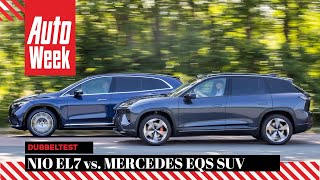 Nio EL7 vs. Mercedes EQS SUV - AutoWeek Dubbeltest