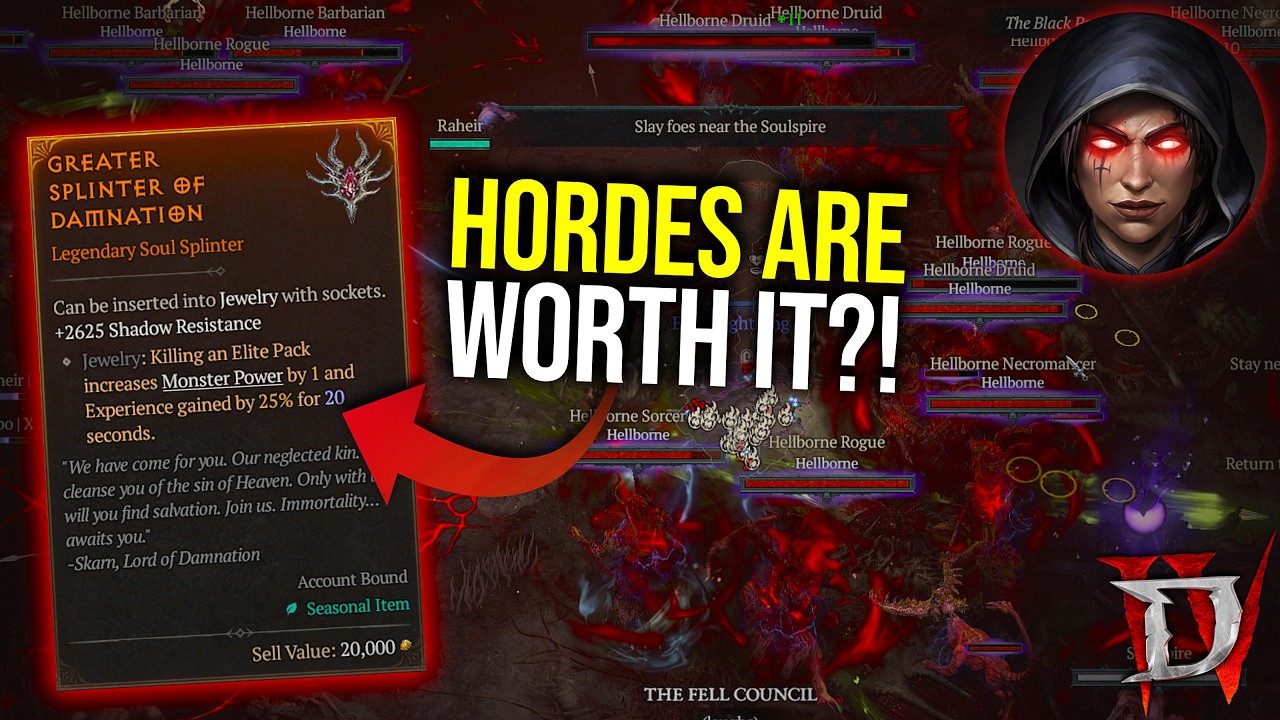 Diablo 4 - Believe it or not but HORDES are INSANE: video thumbnail