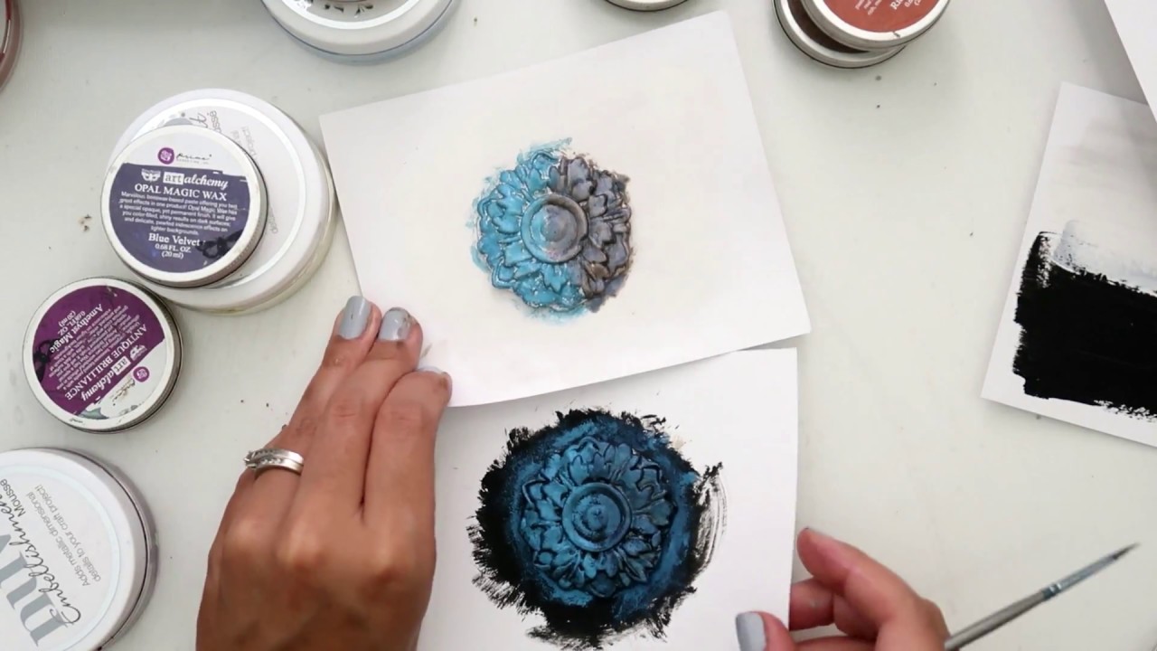 Art alchemy wax and nuvo embellishment mousse