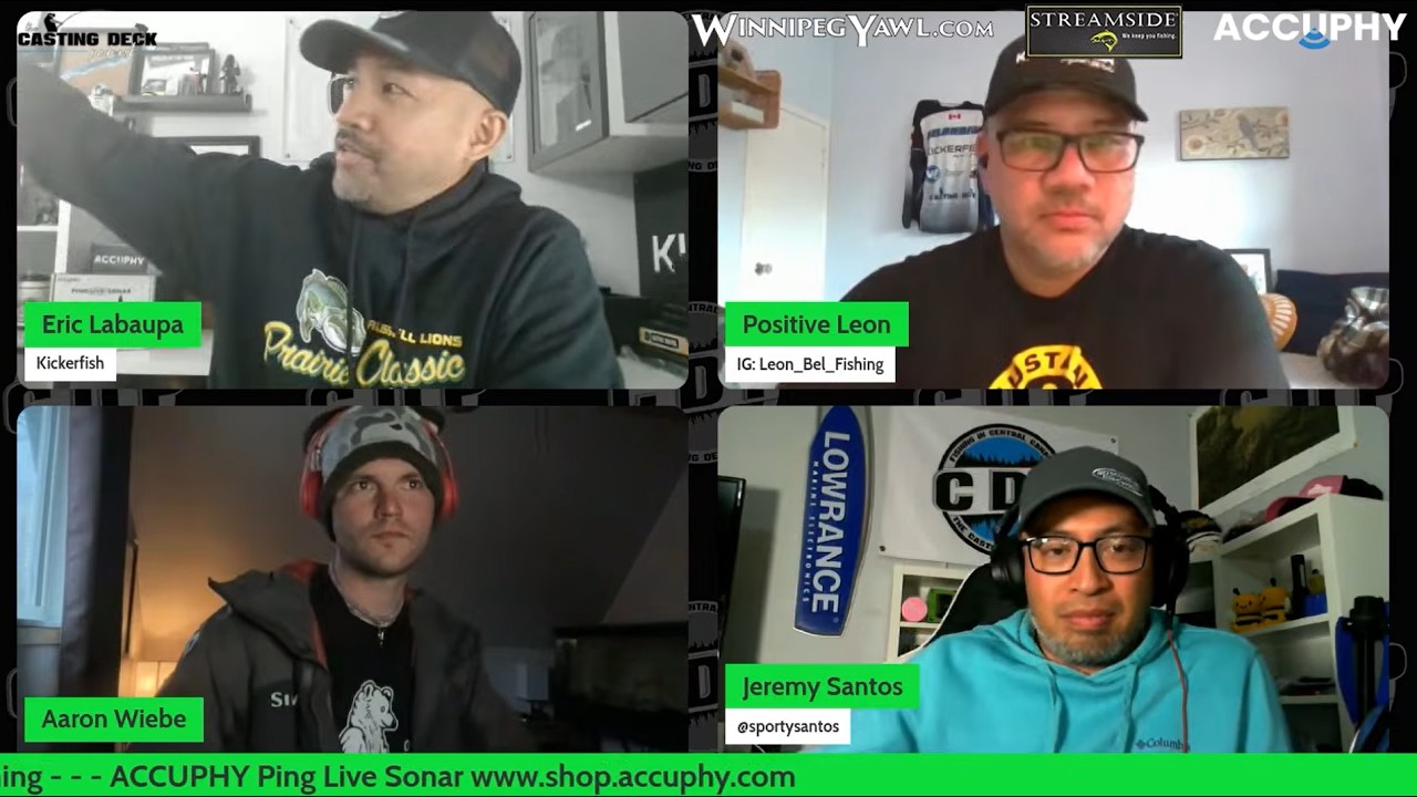 Guest host Aaron Wiebe joins the panel as we discuss: Whats the point of fish stocking?, Seal River Watershed proposal, Early season fishing tips, What is spot burning?, and more