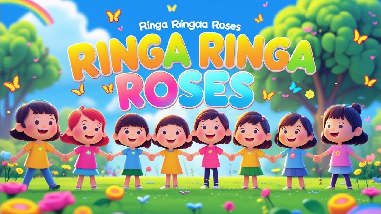 Ringa Ringa Roses Boder Ringa Ringa Roses | Kids Learning Song | Nursery Rhymes for Children ...