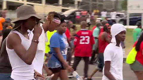 J’Ouvert Antigua and Barbuda Carnival on Independence avenue 1st August 2022