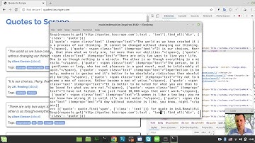 Quotes scraper in only 2 LINES OF CODE | Python + Requests & Beautiful Soup