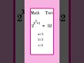 Math challenge question #mathpuzzle #mathhack #mathstricks  #mathgame #ytshorts #viralshorts #bobby