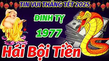 MỘT BƯỚC CHUYỂN MINH ĐẦY KỲ DIỆU ĐẾN VỚI TUỔI ĐINH TỴ 1977. ĐÚNG THÁNG TẾT 2025 HỐT BẠC LỘT XÁC GIÀU