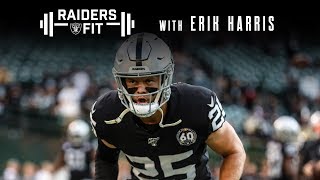 Follow along with safety erik harris as he demonstrates his at-home
full body workout equipment. visit https://www.raiders.com for more.
#lasvegasraider...
