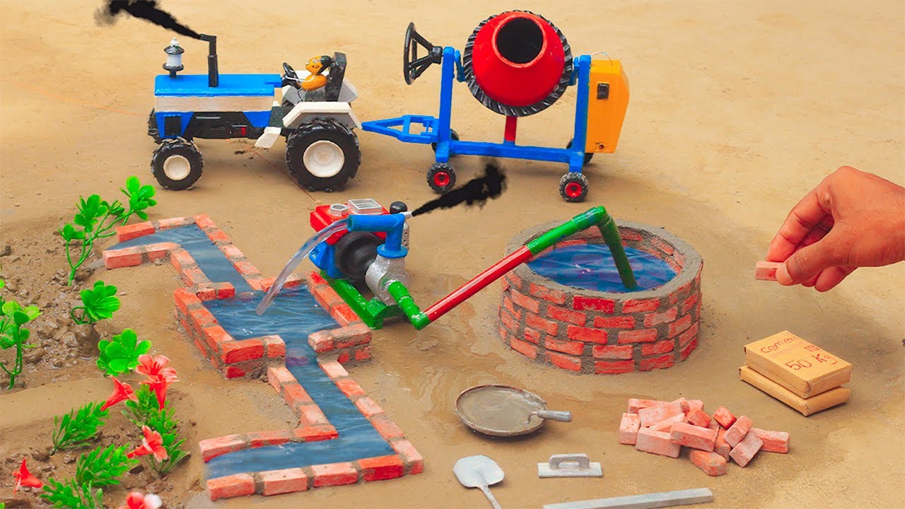 Diy Mini diesel engine Powered Water Pump Science Project @villaidea ...