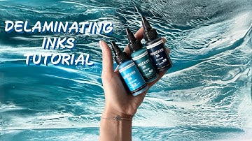 Delaminating Alcohol Inks Tutorial