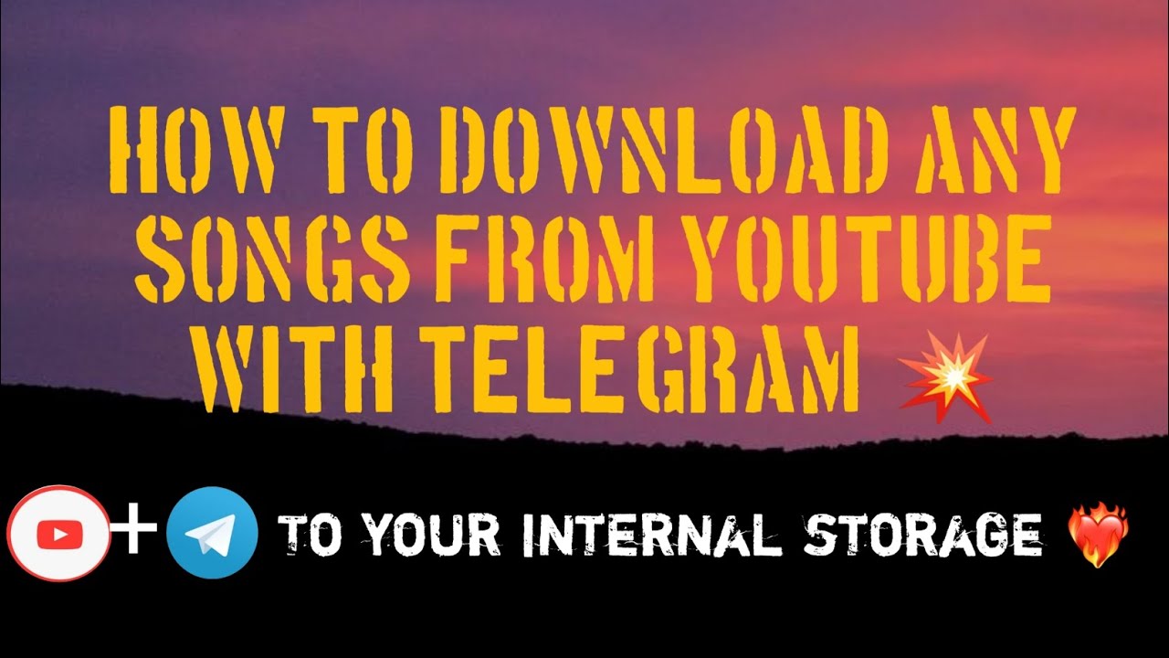 How to download any songs from YouTube with Telegram 💥🥵 Simple Tech