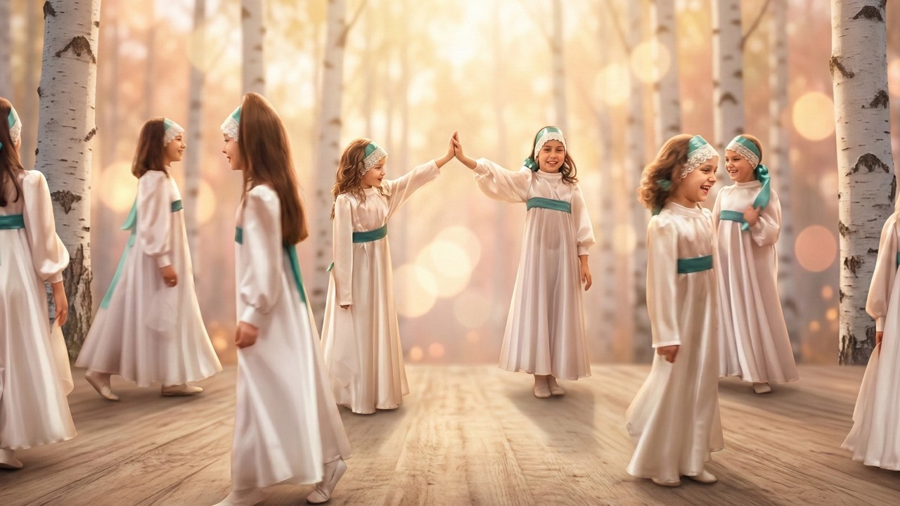 Разбросала косы русые берёза. Коллектив 