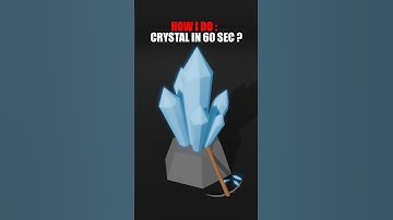 HOW I DO : Low Poly Crystal in Blender 3d ? #modeling #3danimation #blender3d #lowpoly
