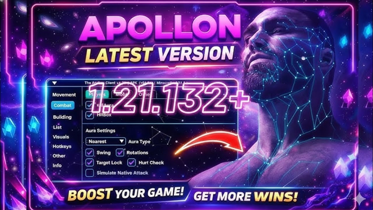 APOLLON CLIENT 🔥 Latest Version 1.21.131+ Direct Link MediaFire Download 😈|