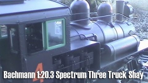 Garden Trains: Bachmann 1:20.3 Spectrum Three Truck Shay