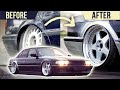 Building a slammed BMW E38 Widebody in 10 minutes | Time Lapse Transformation