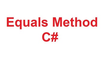 Equals Method in C# | How to Override Equals Method in C# with Examples