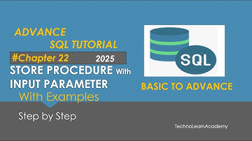 MS SQL Store Procedure With InputParameter | Learn SQL Store Procedure with InputParameter