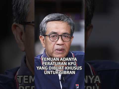 Temuan Adanya Peraturan KPU yang Dibuat Khusus untuk Gibran