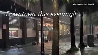 Videos show Oct. 4 flooding in Charleston