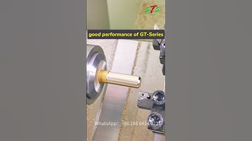 How to machine the double threads? Our GT-series CNC lathe will show you.  #cnclathe#machining #cnc