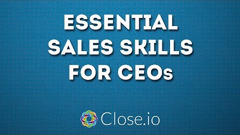 Essential sales skills for CEOs [webinar with @Steli from Close.io]