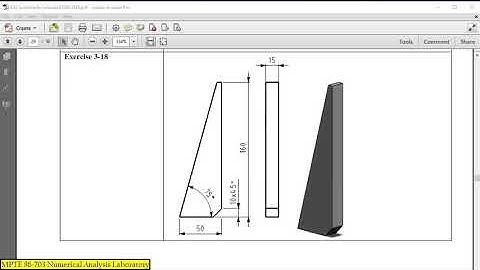 Basic 3D CAD : Exercise 3-18 [Part] - SolidWorks tutorials EXERCISES