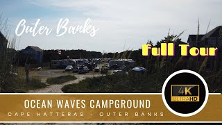Ocean Waves Campground - North Carolina NC - Outer Banks Beach Cape Hatteras