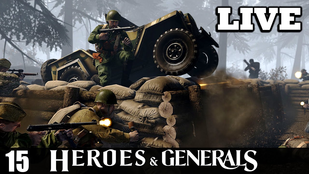 Table and Chums Live Stream Heroes and Generals - Shoot your gun!