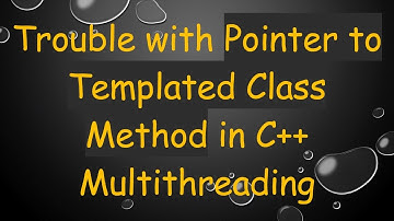Trouble with Pointer to Templated Class Method in C++ Multithreading