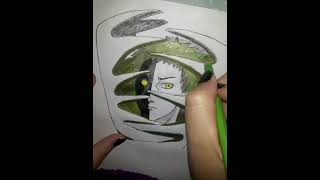 Colorindo o Zetsu personagem do anime Naruto...