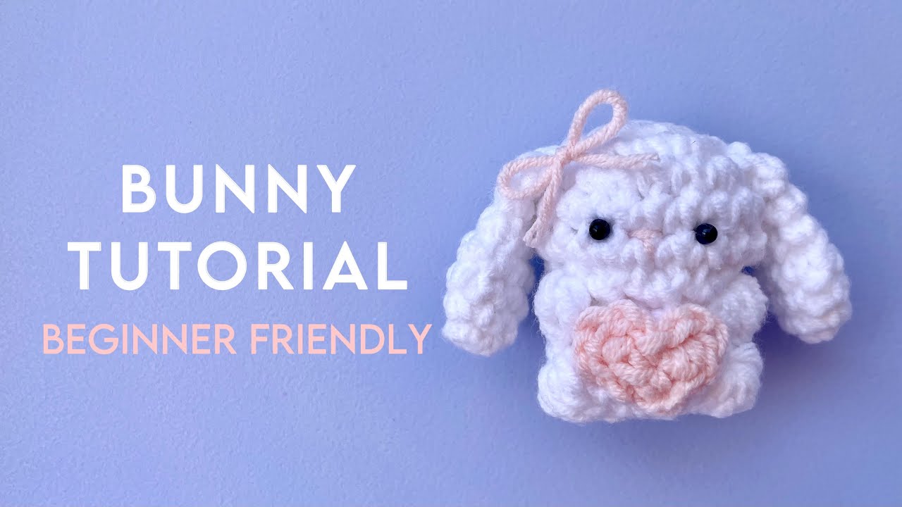How to crochet a bunny or rabbit bag charm ?? // easy and 