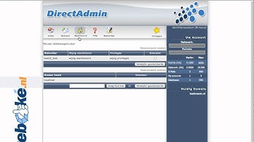 WebOke.nl | Mysql database aanmaken in DirectAdmin