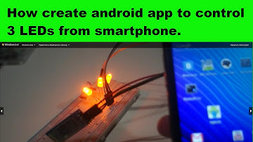 How to create android app to control 3 LEDs on arduino uno.