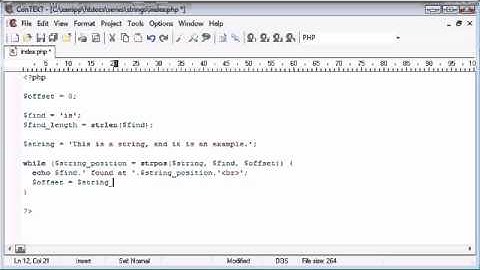 Beginner PHP Tutorial   49   String Functions  String Position Part 2   YouTube