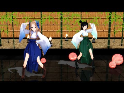 【MMD】『Hand in Hand (Magical Mirai ver.) 』【初音ミク】松風(matsukaze) 朝風(Asakaze) 【MMD艦これ】Full HD 60FPS