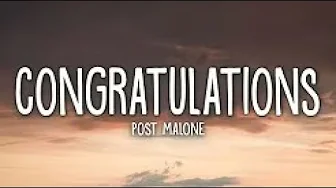 Post Malone - Congratulations (Lyrics) ft. Quavo (π΅ Made It Anyway | Official Video π΅) Post Malone - Congratulations (Lyrics) ft. Quavo (π΅ Made It Anyway | Official Video π΅)