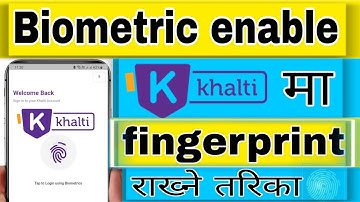 how to set fingerprint on khalti app || biometric fingerprint khalti app || khalti wallet nepal