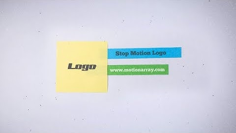 Stop Motion Logo After Effects Templates