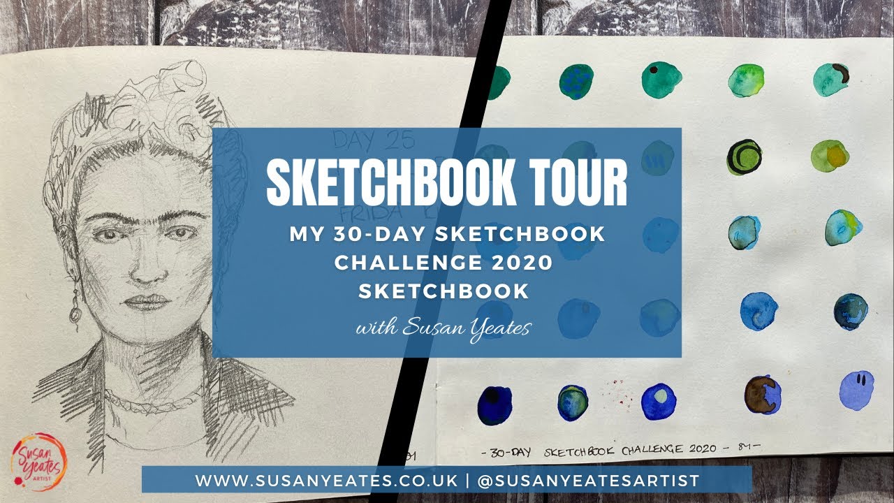 Sketchbook Tour My 30Day Sketchbook Challenge 2020 Sketchbook YouTube