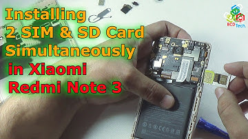 [Hindi-Audio]- Installing 2 SIM + SD Card Simultaneously in Xiaomi Redmi Note 3