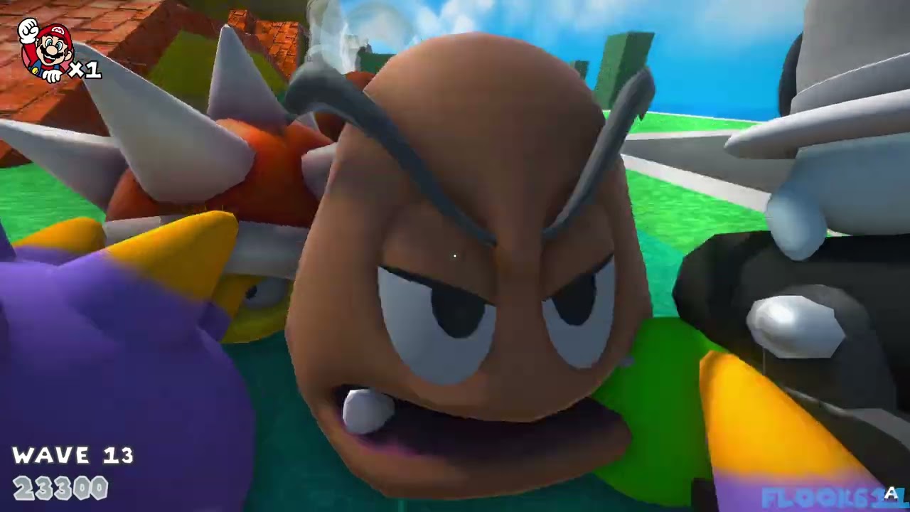 Super Mario FPS (Mario Shooter) Gameplay