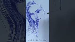 sribble art drawing rachel cook #shorts #short #scribbleart