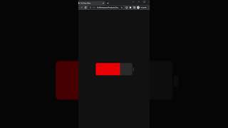 Battery Charging Animation with HTML CSS  #shorts