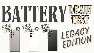 Samsung Galaxy S24 Ultra vs S23 Ultra vs S22 Ultra EXTREME Battery Drain Test
