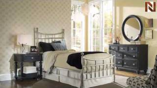 Leg Night Stand - American Drew, Camden - Black Collection 919-401