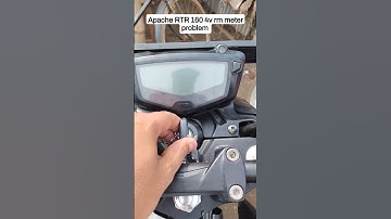 TVS apache rtr 160 4v rm meter console problem.😨😨😢#shorts #youtubeshorts